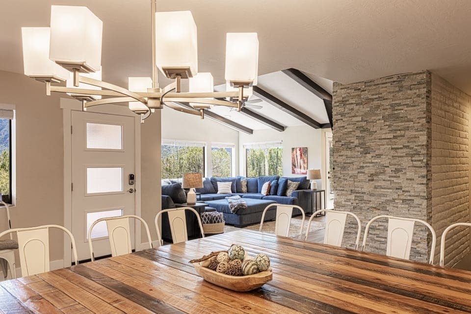 All New Flooring Throughout the Home - Grand Dining Room with Seating for 14