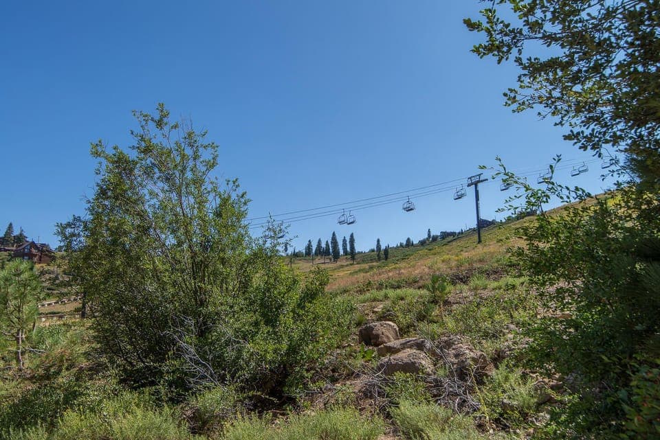 Views of Tahoe Donner ski area