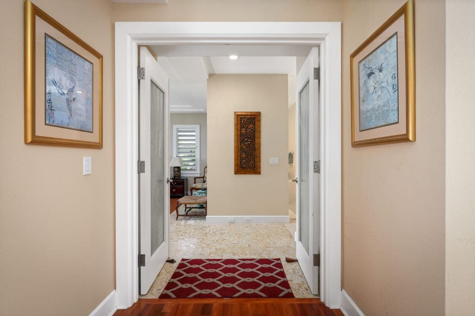 Master bedroom entry