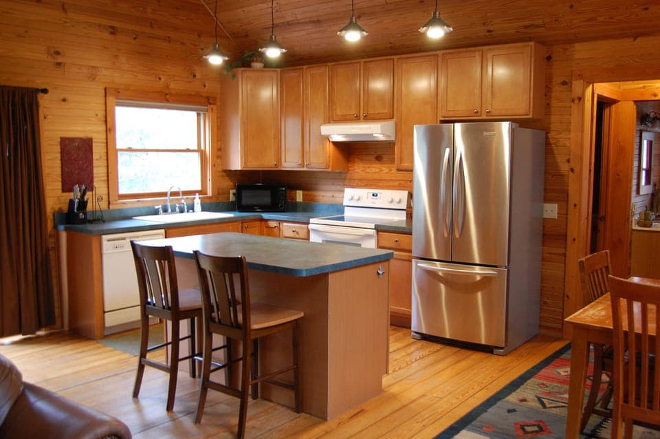 Beautiful kitchen open to dining and living room