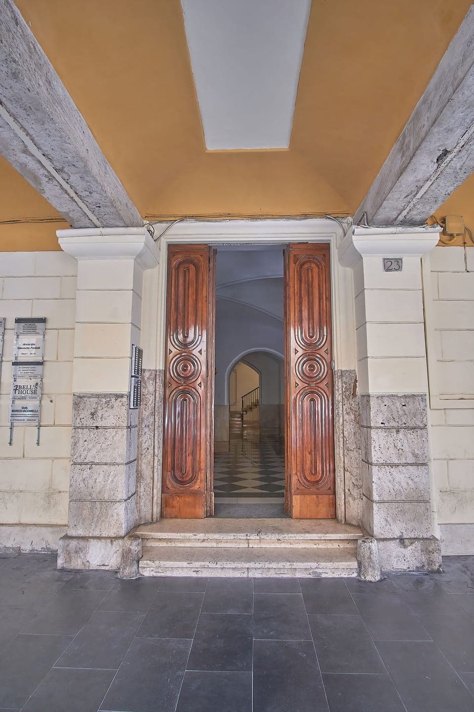 Interior entrance