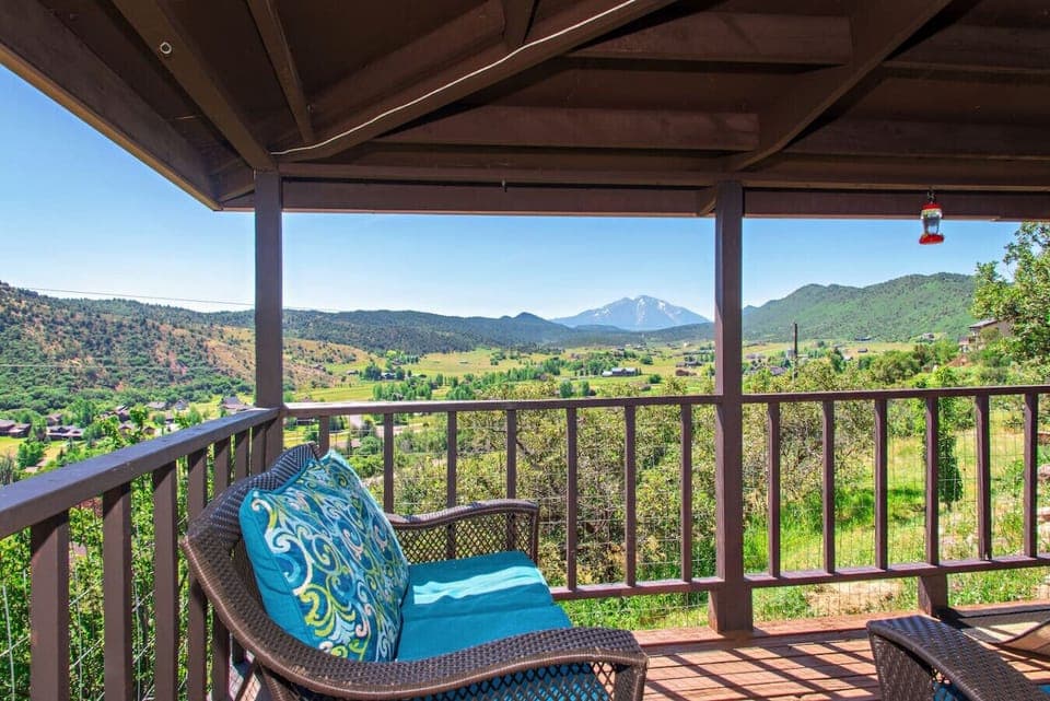 View from wraparound deck