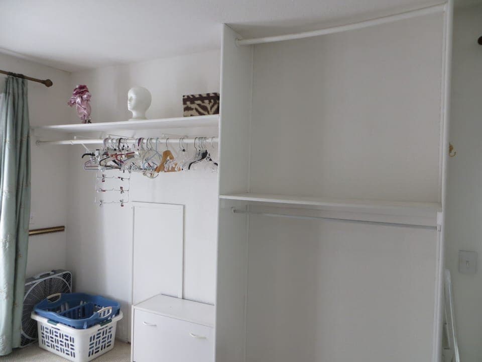 Master closet has its own balcony.