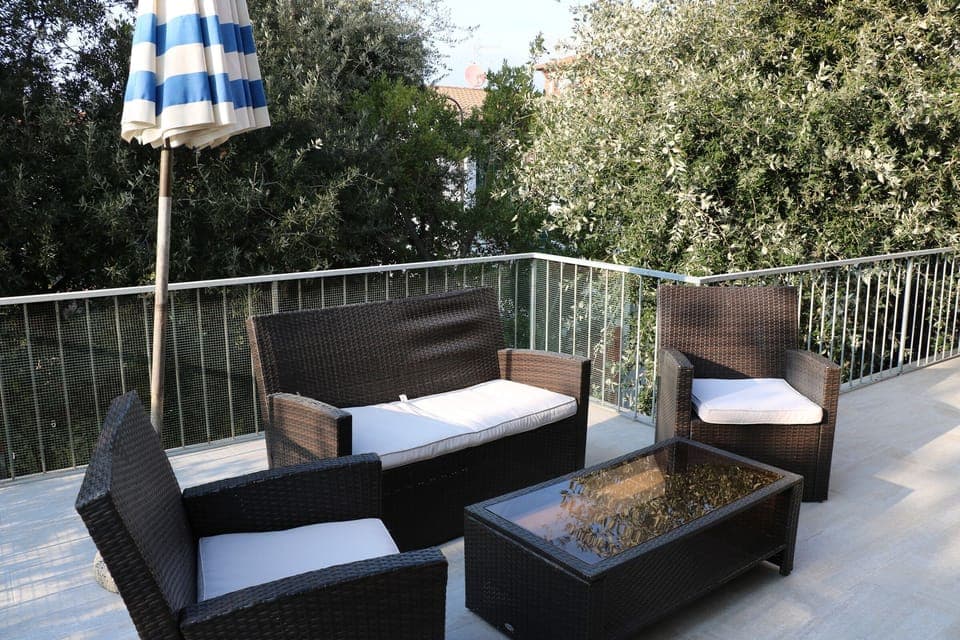 The sitting area on the Terrace recently renovated