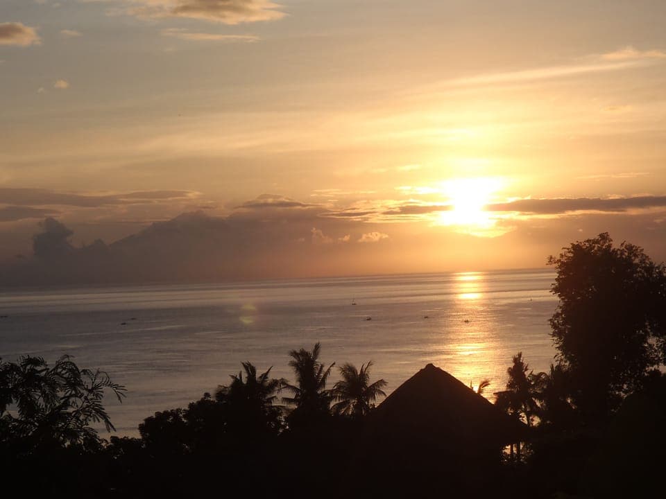 Sunrise view from deck