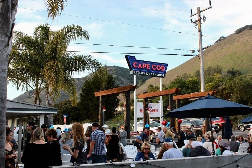 Cape Cod is at the end of the block with seafood and a beer/wine wall.