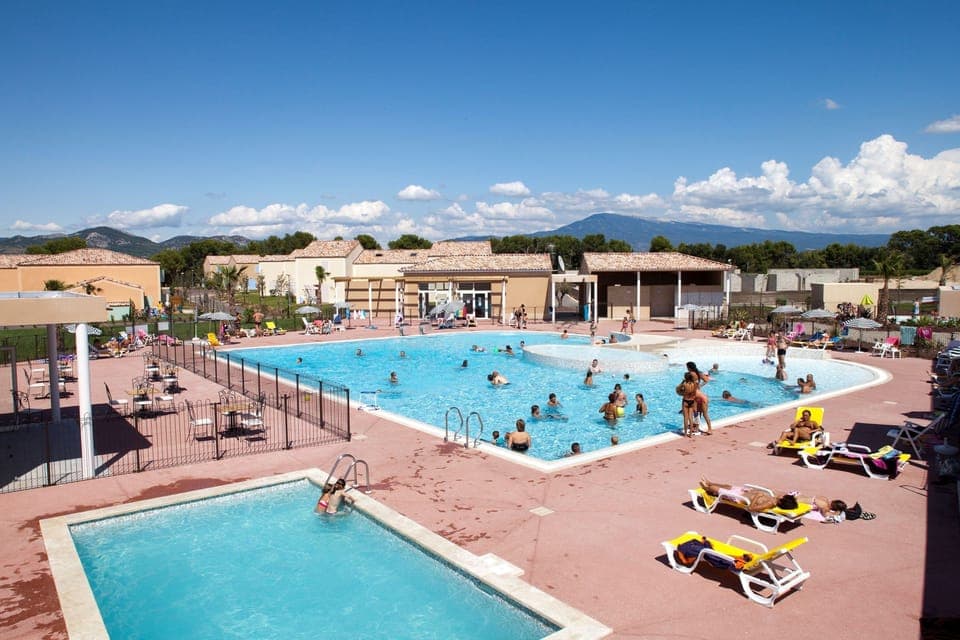 Spend time with family and friends in the outdoor pool during the summer.