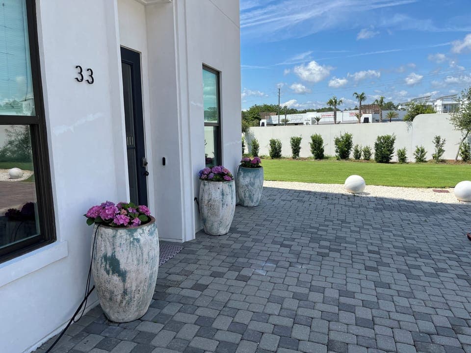 This house is great for families that love to play outdoors. House overlooks the green space!