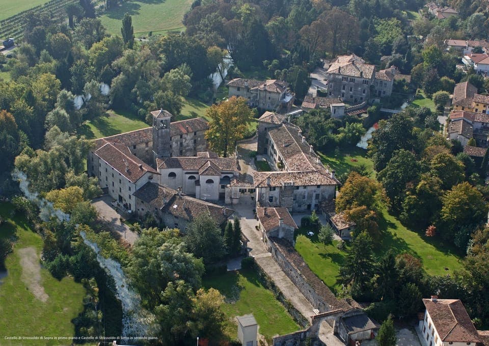 Airview of the castle complex