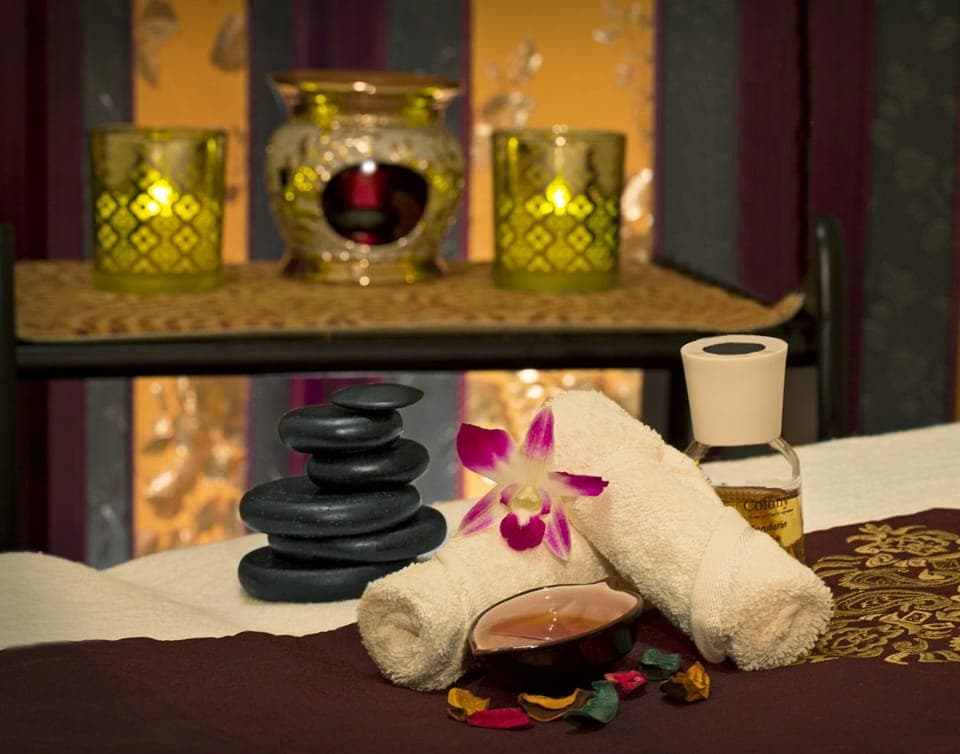 Sauna, body treatments, hot stone massages, deep-tissue massages