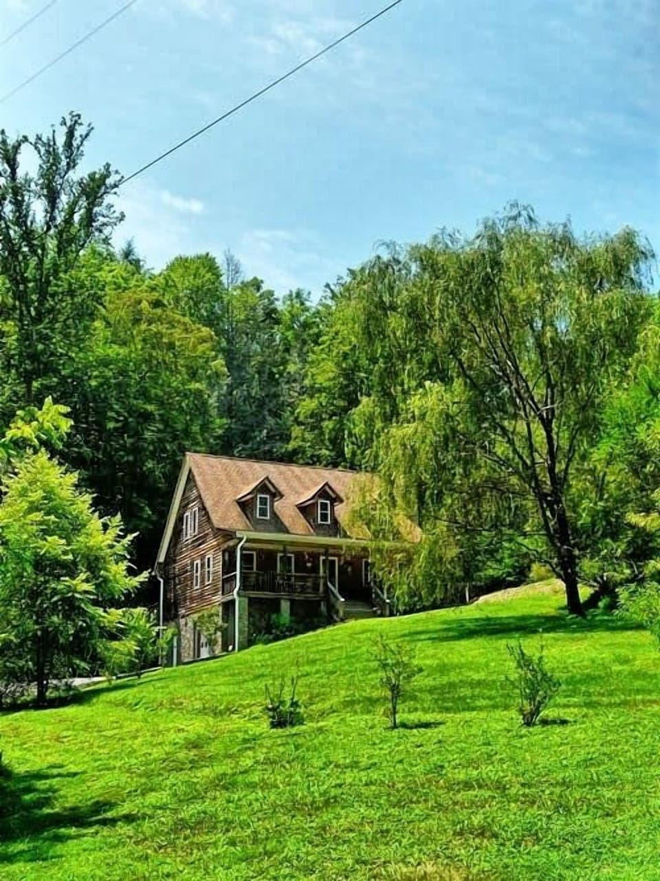 Willow Tree - Front view of Willow Tree Lodge