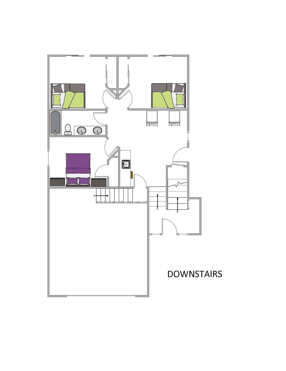 Downstairs floor plan