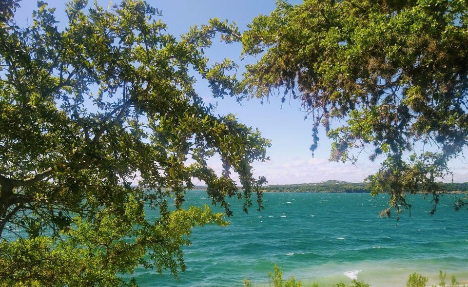 Nature trail by the dam takes you down to the lake.
