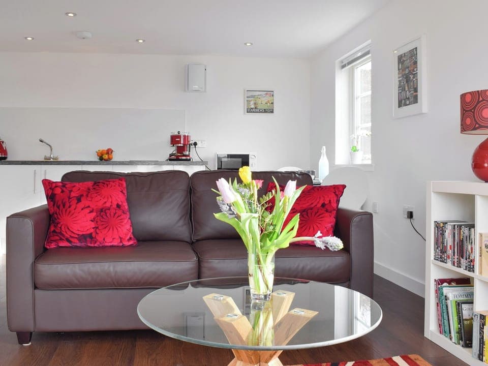 Convenient open-plan design | The Lodge at Lochnagar, Peat Inn, near St Andrews