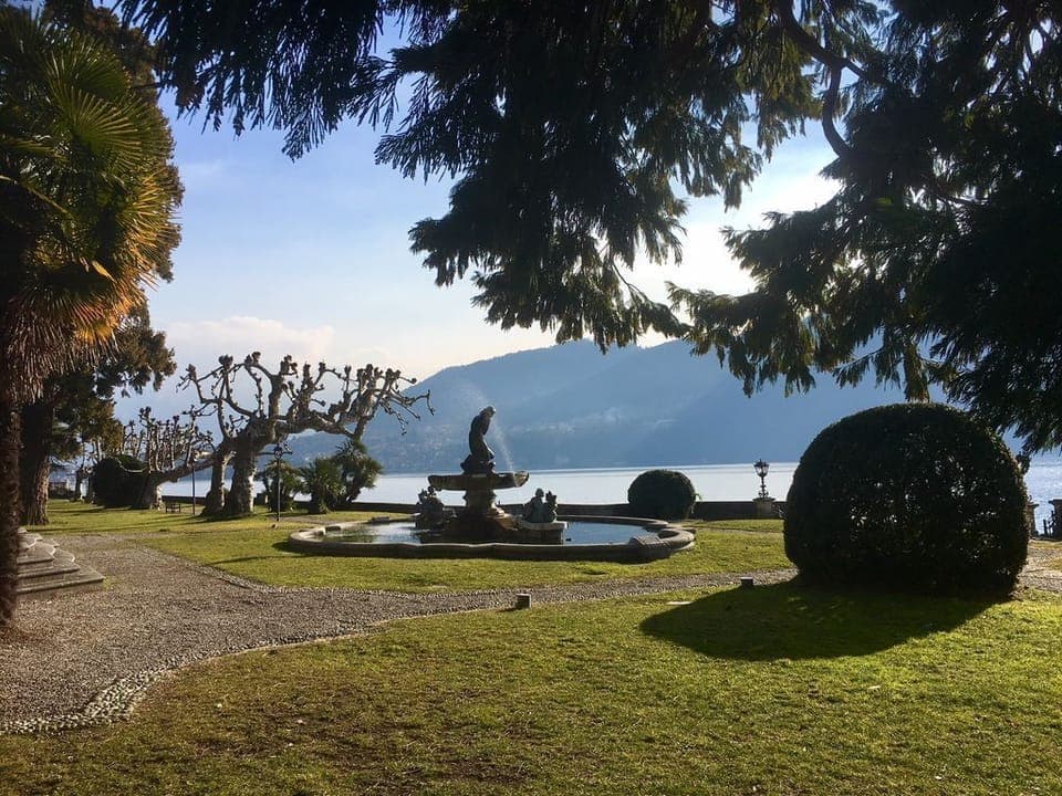 The park here in Tremezzo is the perfect place to relax and take in the sun.