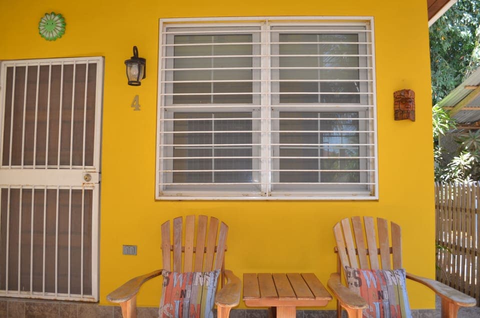 Studio bungalow located at back of the property 