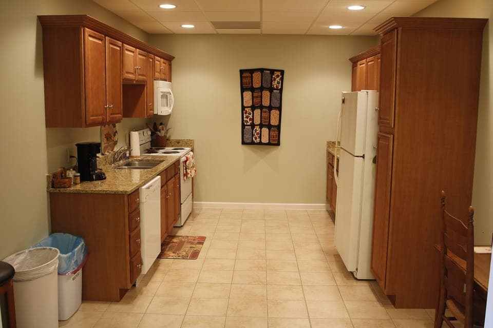 Fully stocked galley kitchen