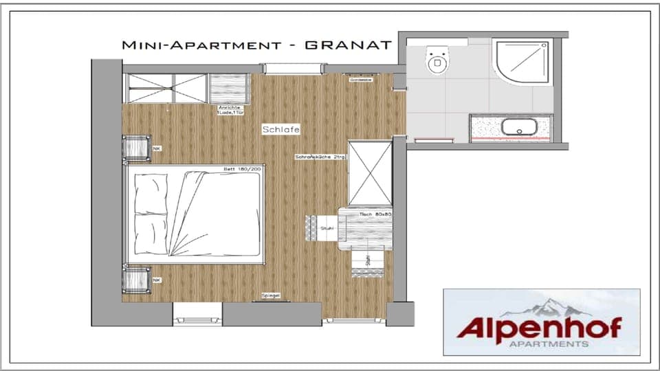 Standard Studio | Floor plan