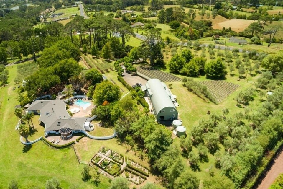 View of the Bandamp;B (right) and main house