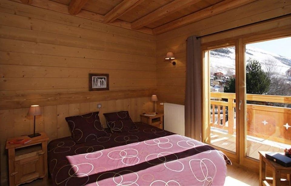 Get a peaceful night sleep in our cozy bedroom.