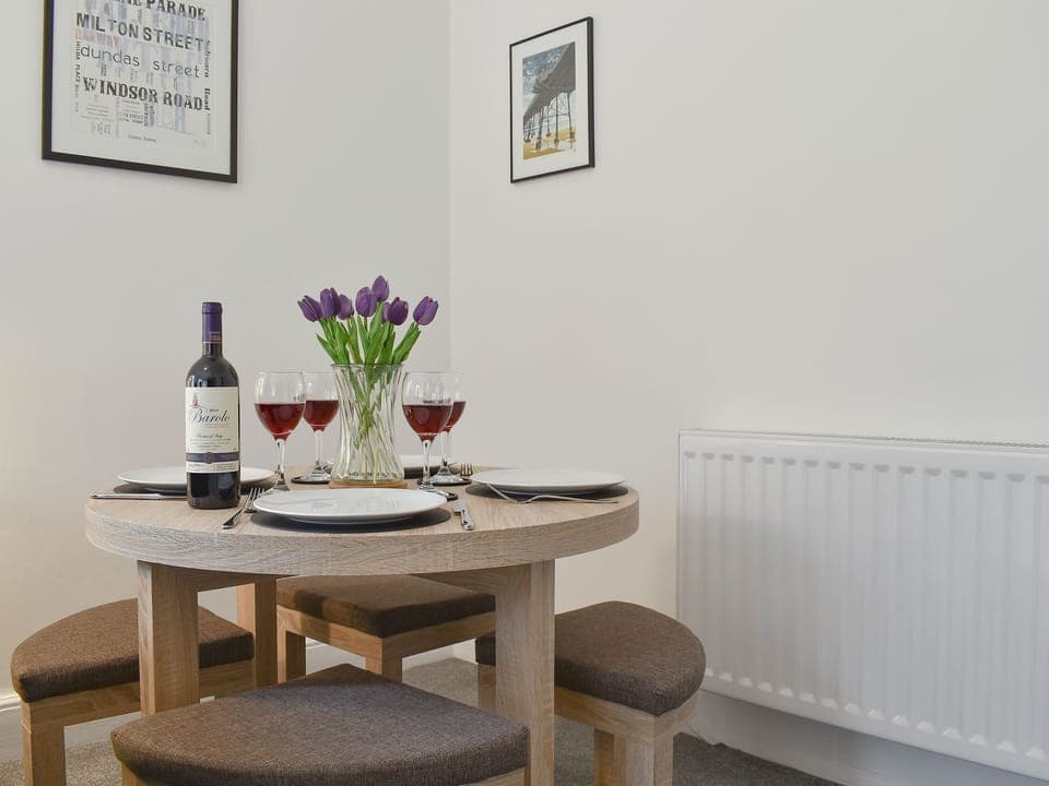 Charming dining area | The Old Police House - Bluelight Apartments, Saltburn-by-the-Sea