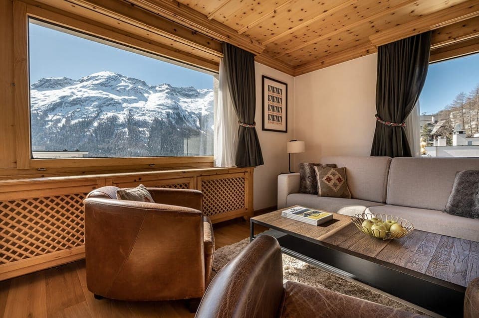 Panoramic Suite, 2 Bedrooms | Living area | Flat-screen TV