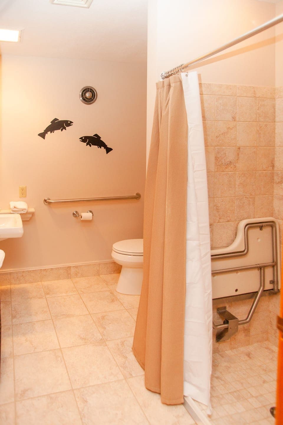 Stable #4 has a handicap accessible bathroom.