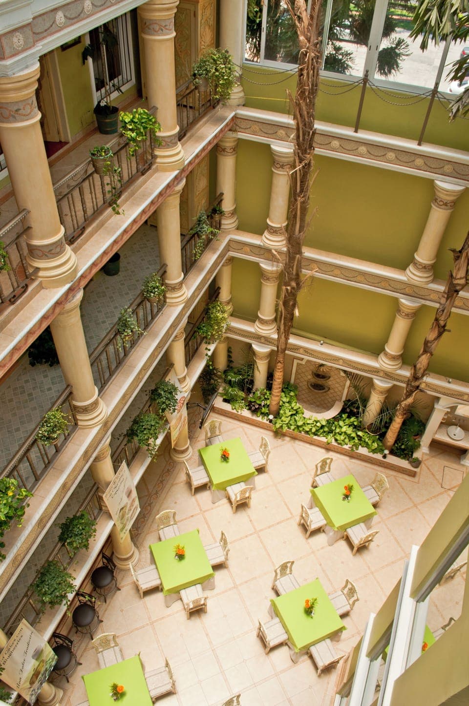 Breakfast, lunch and dinner served