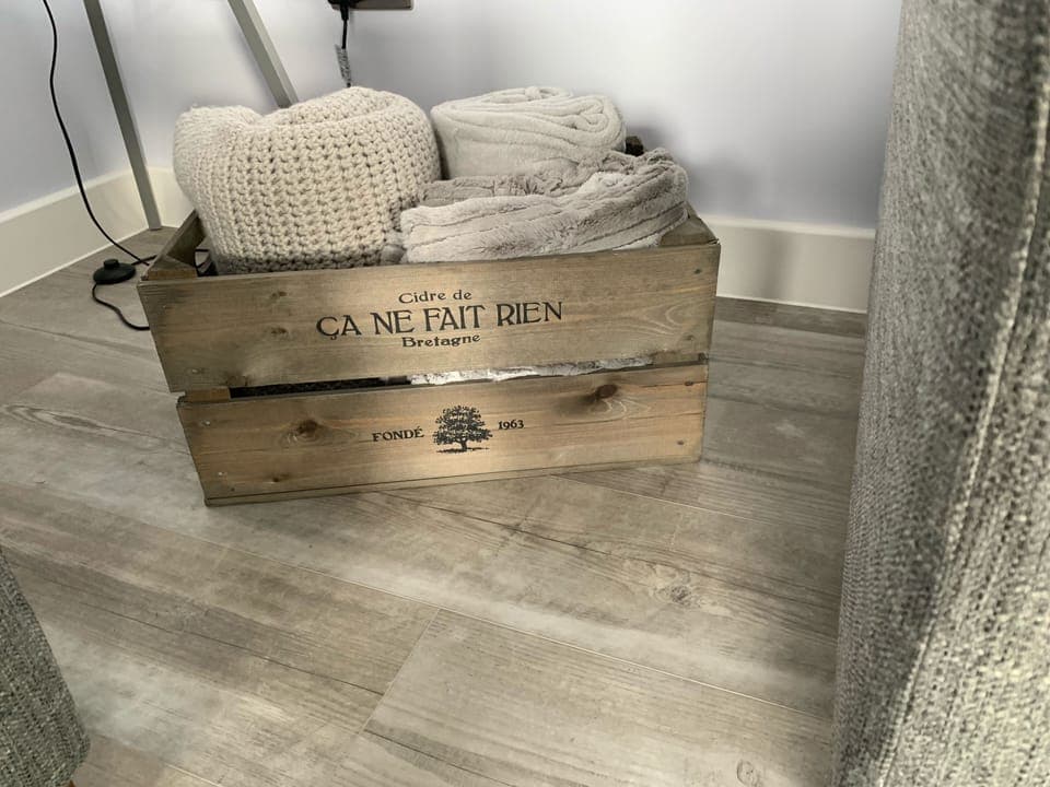 If you want to chill grab a nice throw and watch some tv with a nice drink 