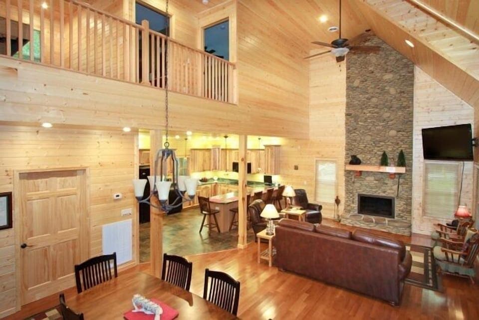 Living room and kitchen view