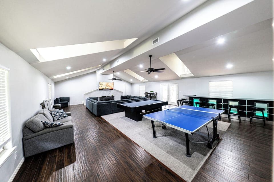 Massive 1600 square-foot Game Room