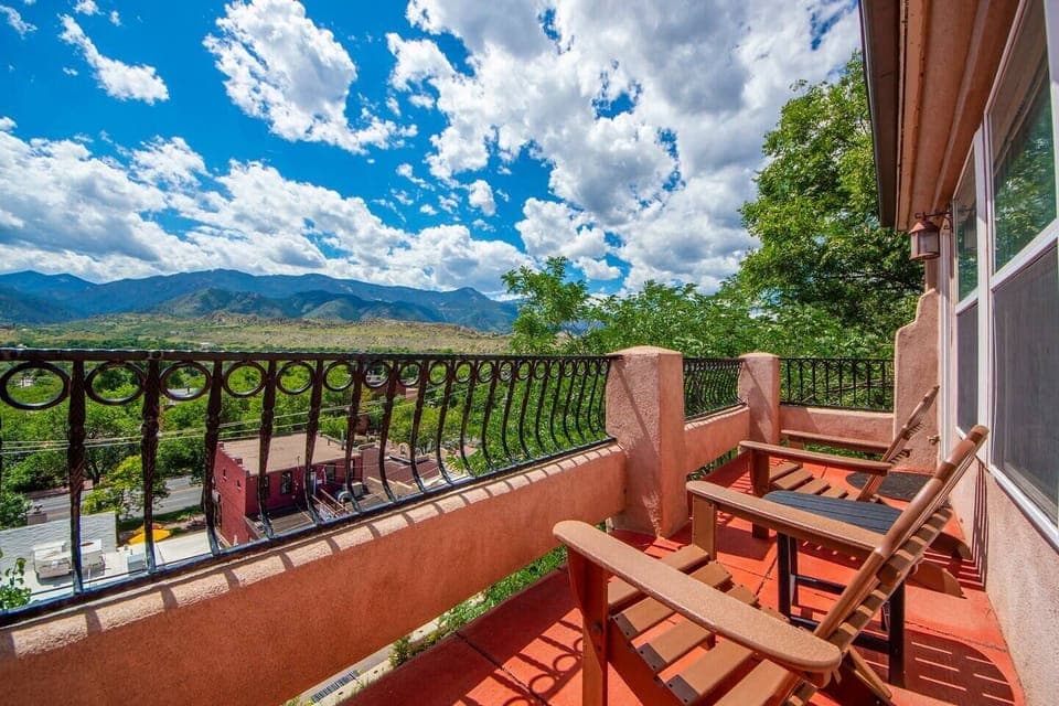 Love the Views! Seating on the balcony