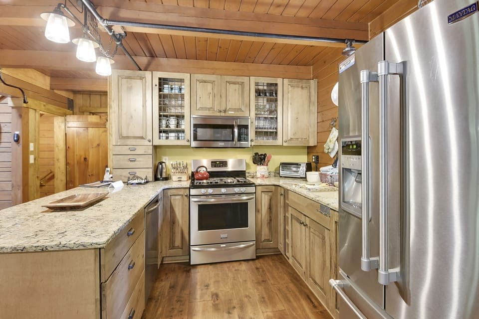 Fully stocked kitchen