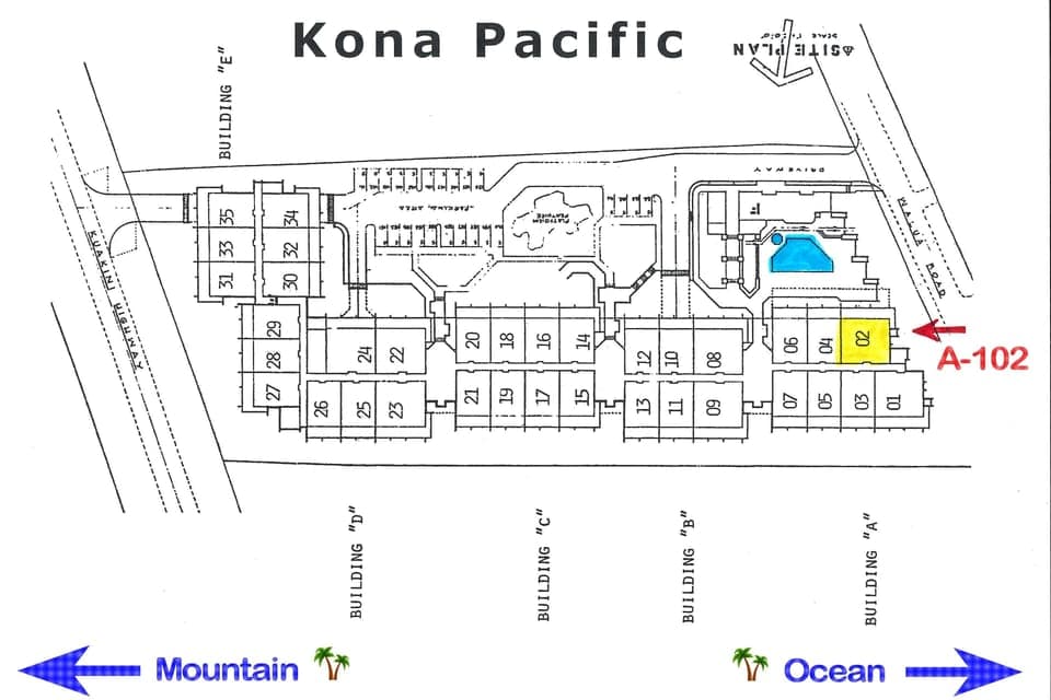 Condo, Multiple Beds (Kona Pacific A102) | Property map