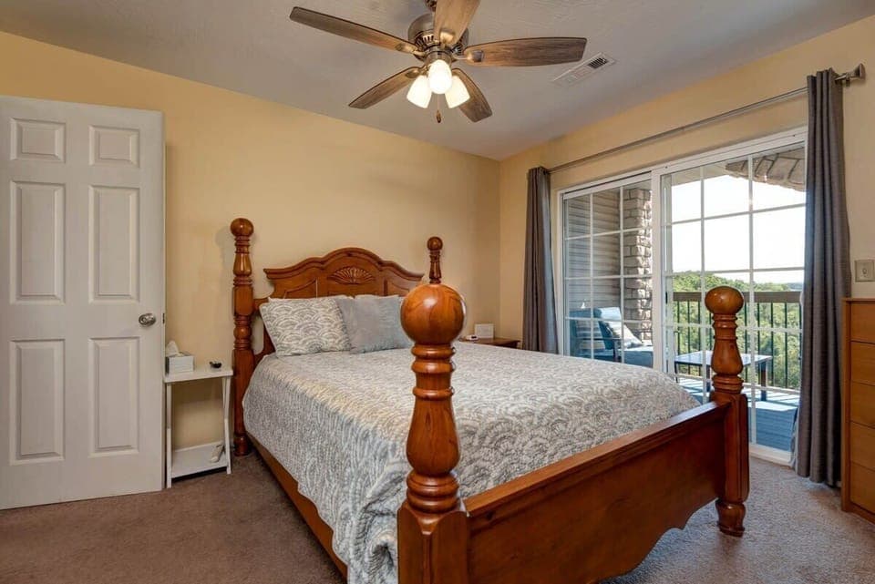 Queen bed in Master bedroom