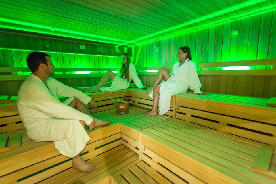 Sauna, steam room, aromatherapy, sports massages, Ayurvedic treatments