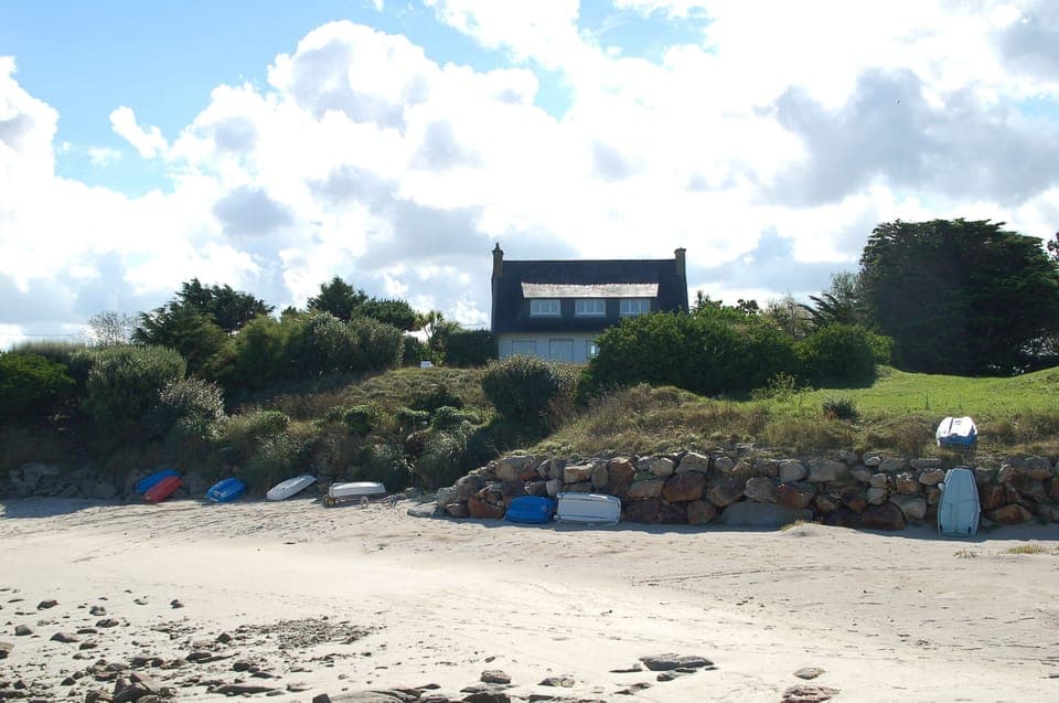 View of the house from the sea