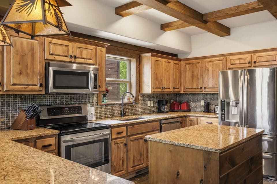 Large gourmet kitchen equipped with everything you will need