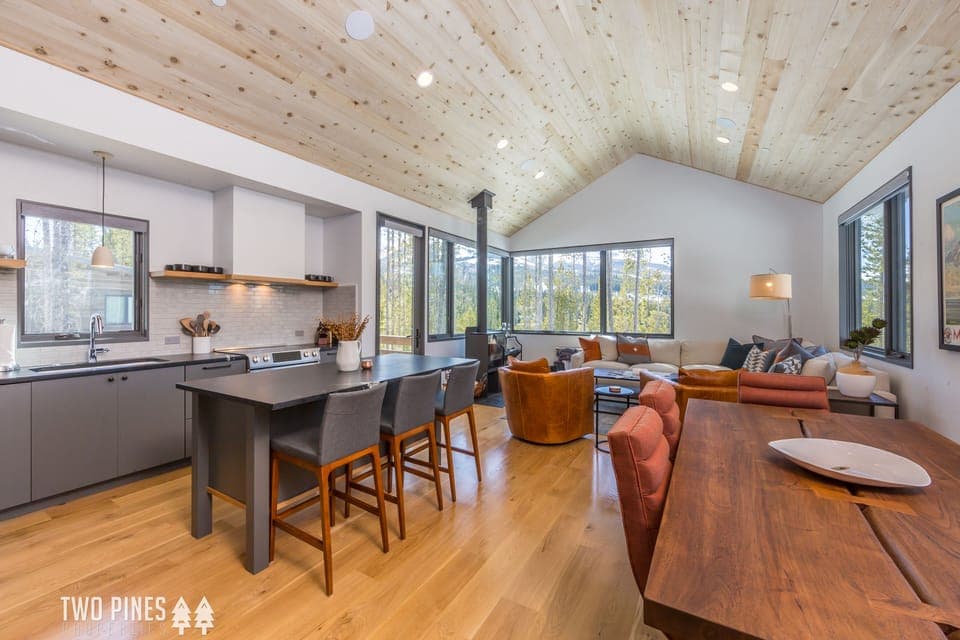 Open Concept Kitchen, Dining & Living Room