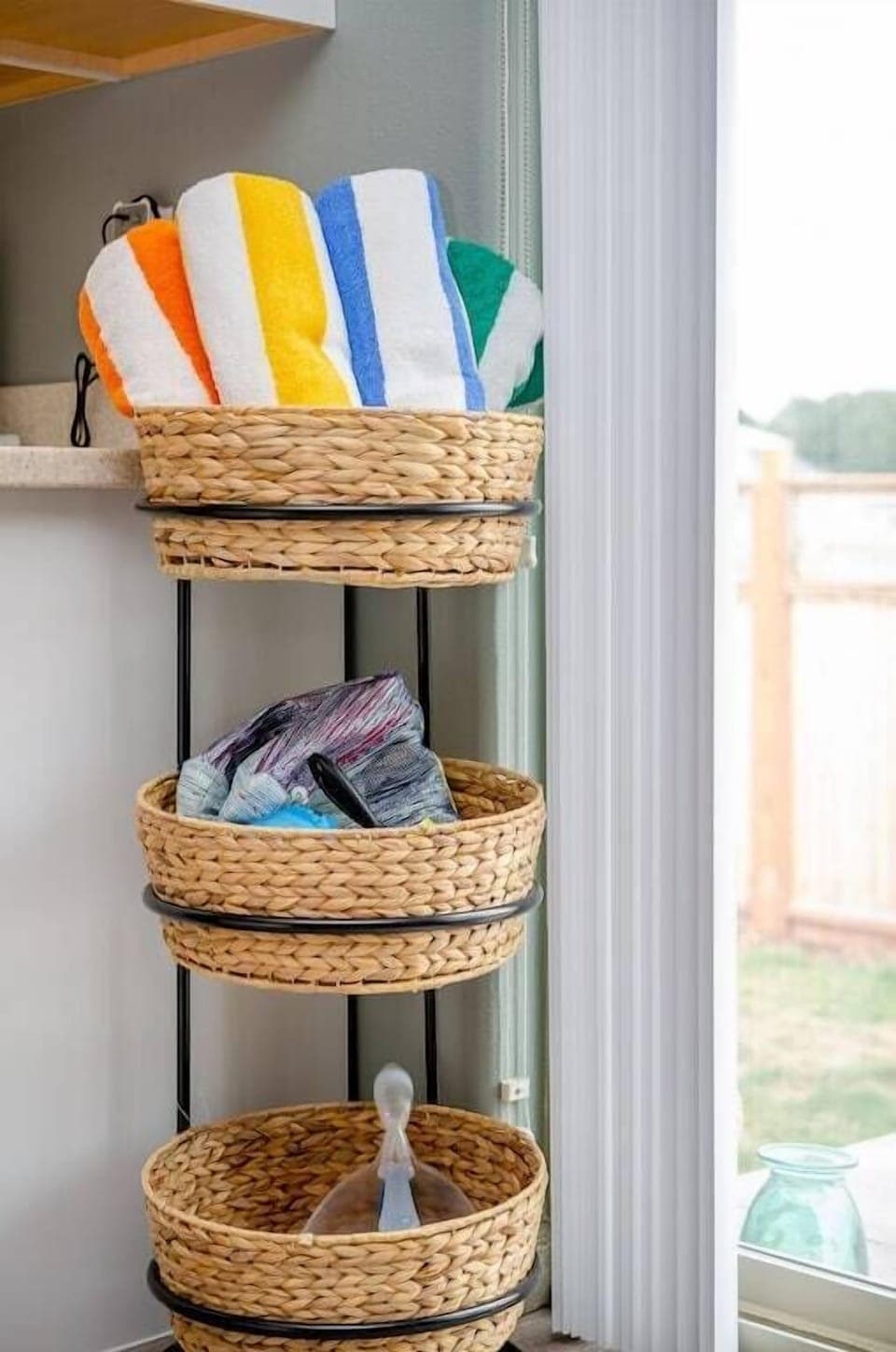 Beach bag, beach towels and beach mat 