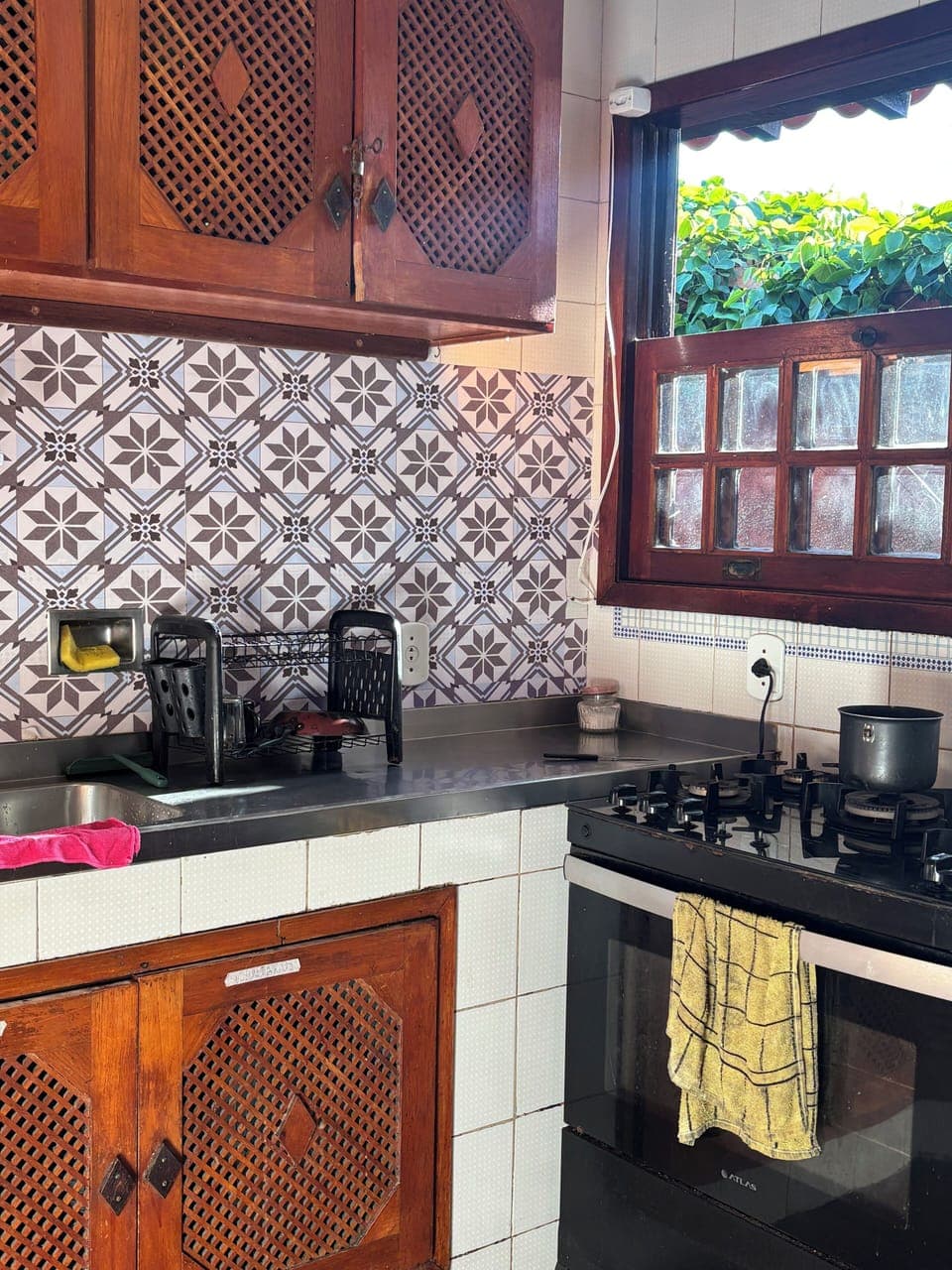 Fridge, microwave, oven, toaster