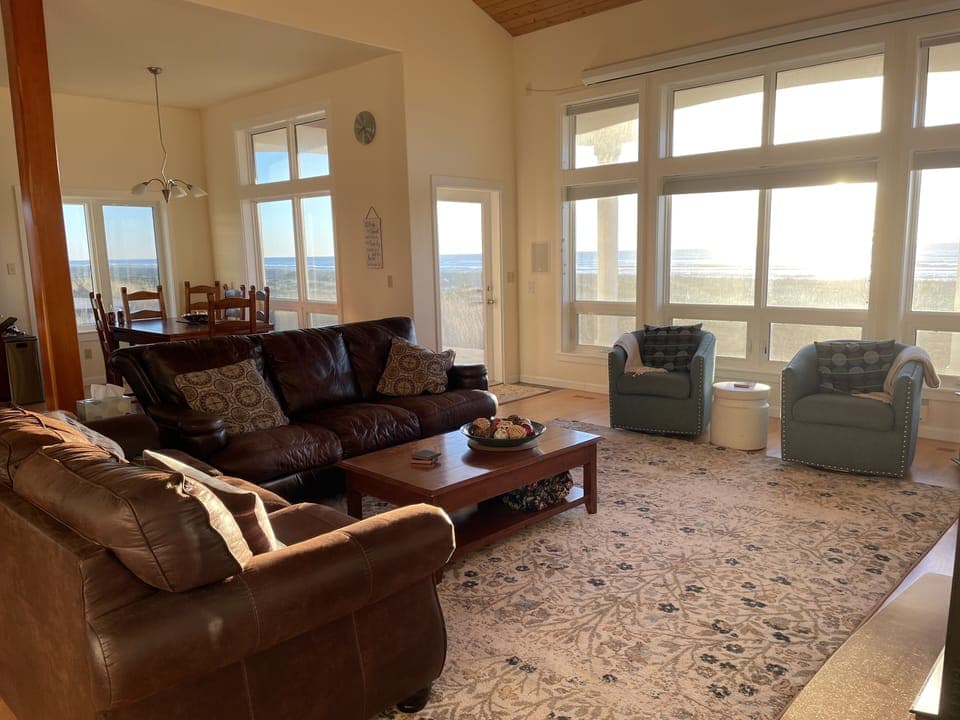 Walk out the back door door to the beach