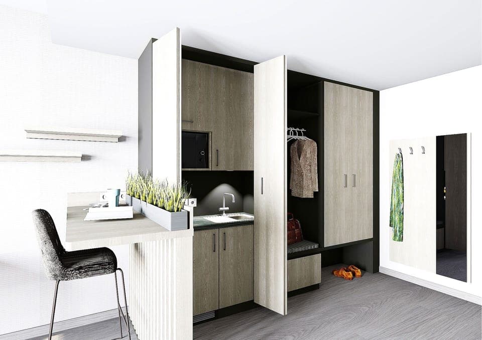 Superior Double Room, Kitchenette | Private kitchen | Coffee/tea maker