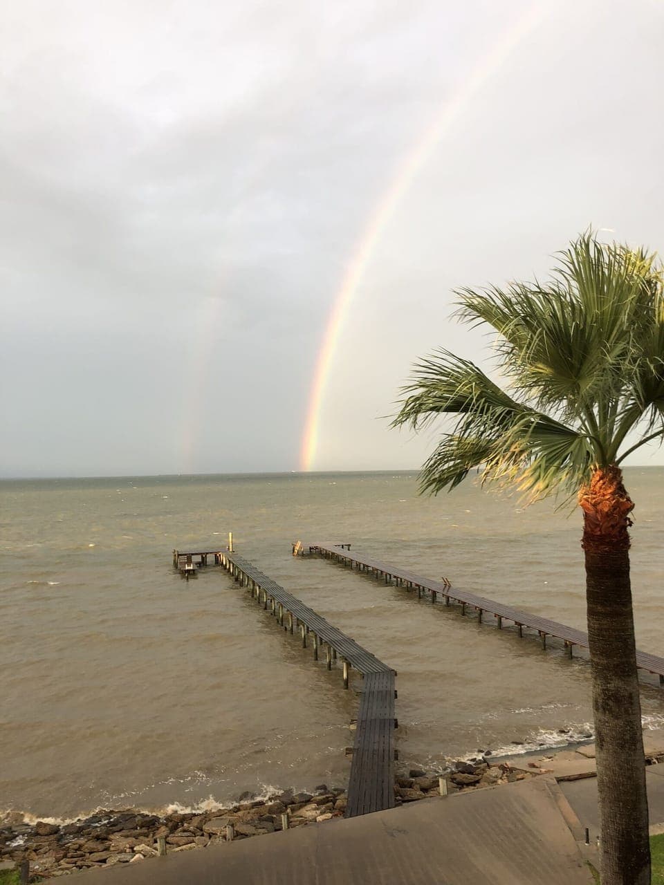 Spring time double rainbow 