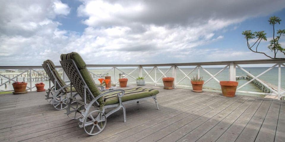 Reclining on Galveston Bay