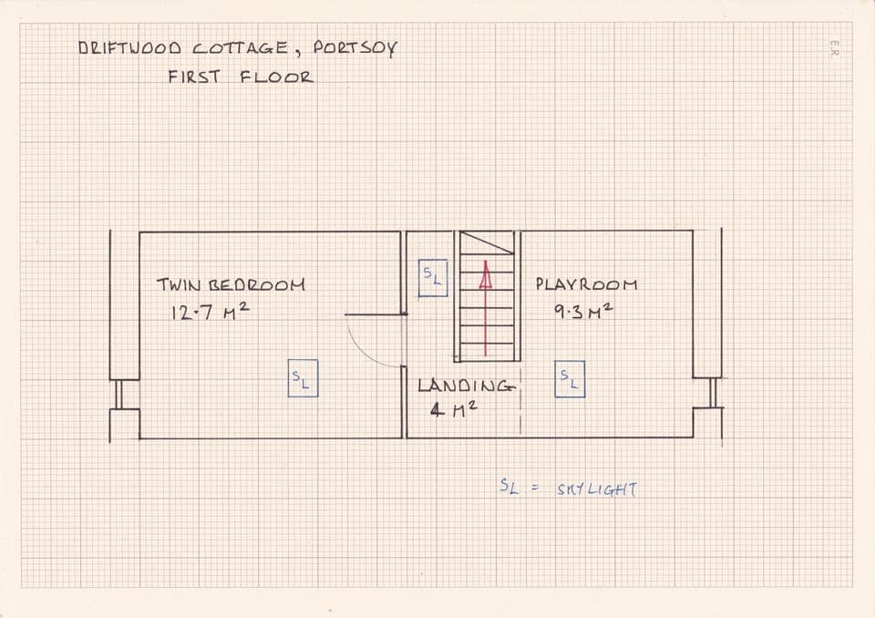 Upstairs floor plan
