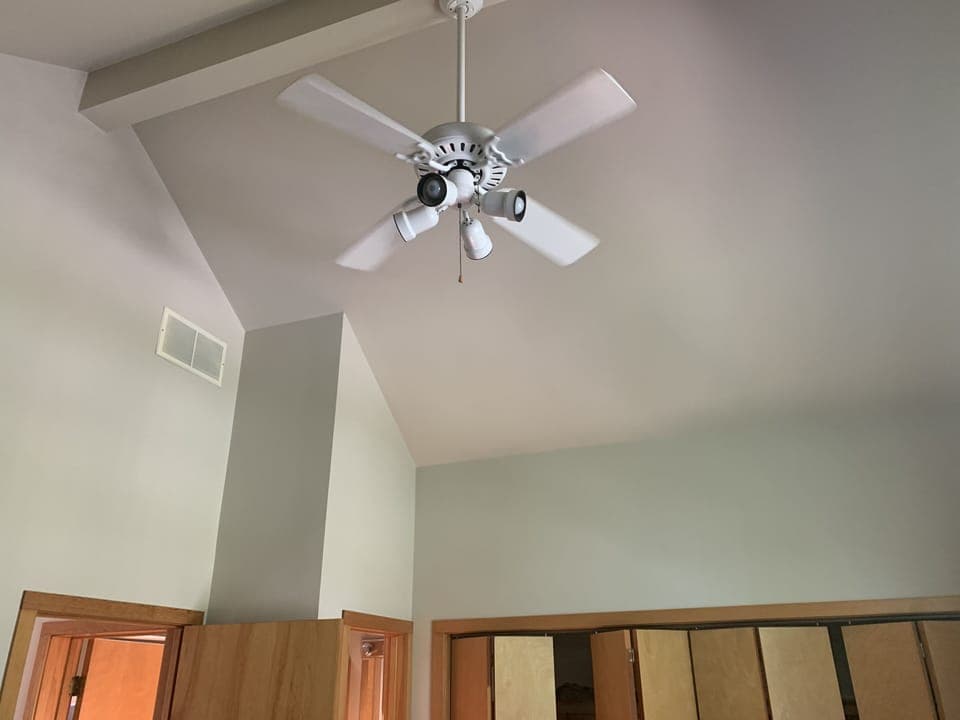 Upstairs Master Bedroom with Vaulted Ceilings