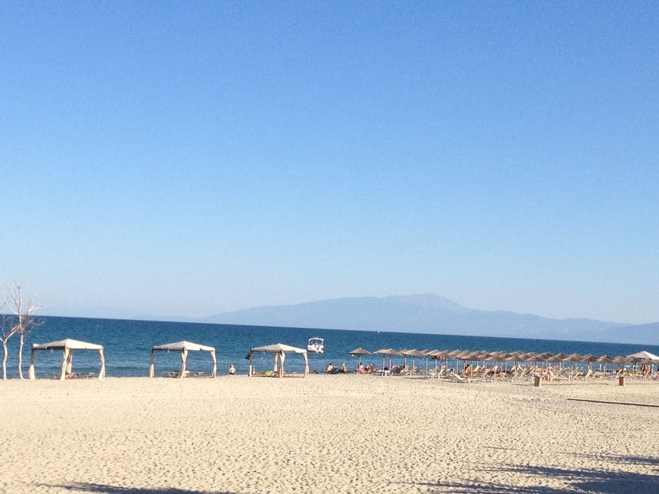 Beach nearby, white sand