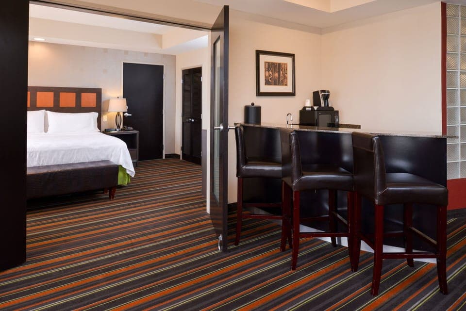 Pillowtop beds, individually furnished, desk, blackout drapes