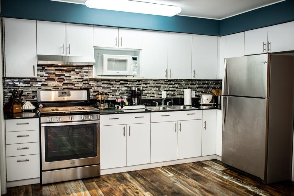 Efficiency Suite, 2 Bedrooms | Private kitchen | Mini-fridge, microwave, coffee/tea maker